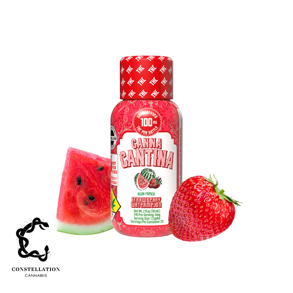 Strawberry Watermelon THC [2oz] (100mg) by Canna Cantina