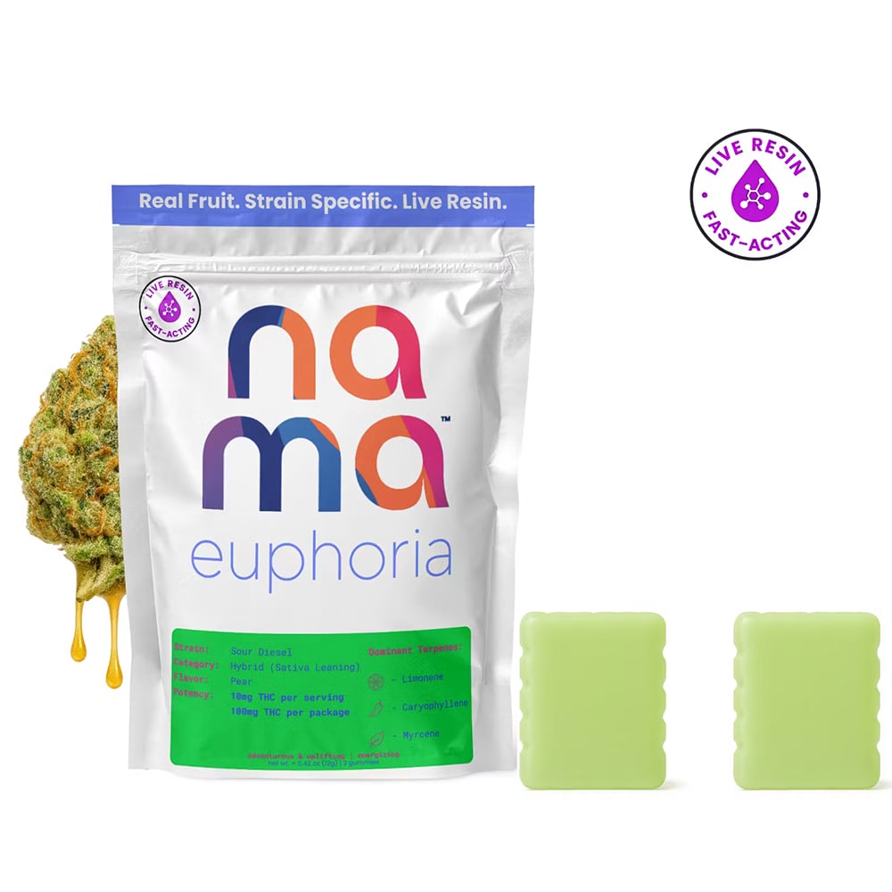 Euphoria - Sour Diesel - Pear [2pk] (100mg) by nama