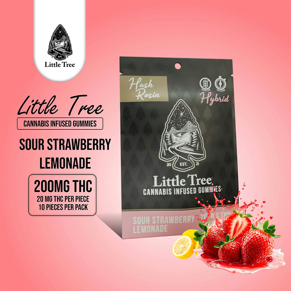 Sour Strawberry Lemonade [10pk] (200mg) by Little Tree