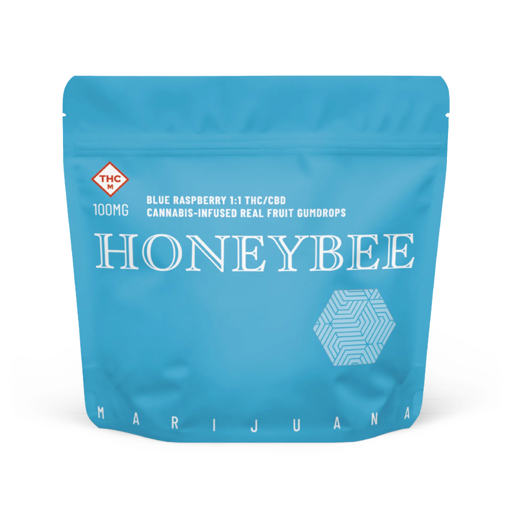 Goodnight Dreamberry 1:1:1 Gumdrops [10pk] (100mg CBD/100mg CBN/100mg THC) by Honeybee