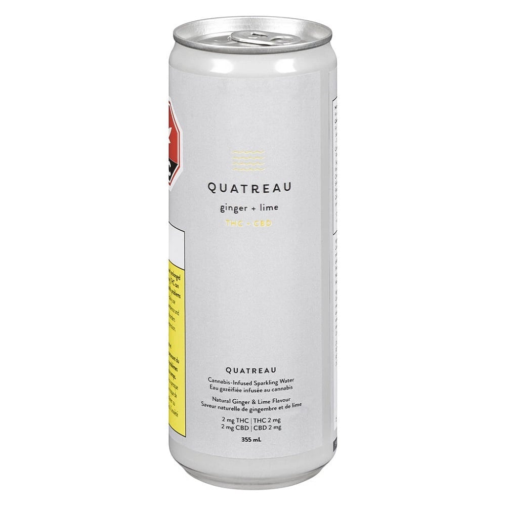 Lime & Ginger [355ml] (2mg CBD/2mg THC) by Quatreau