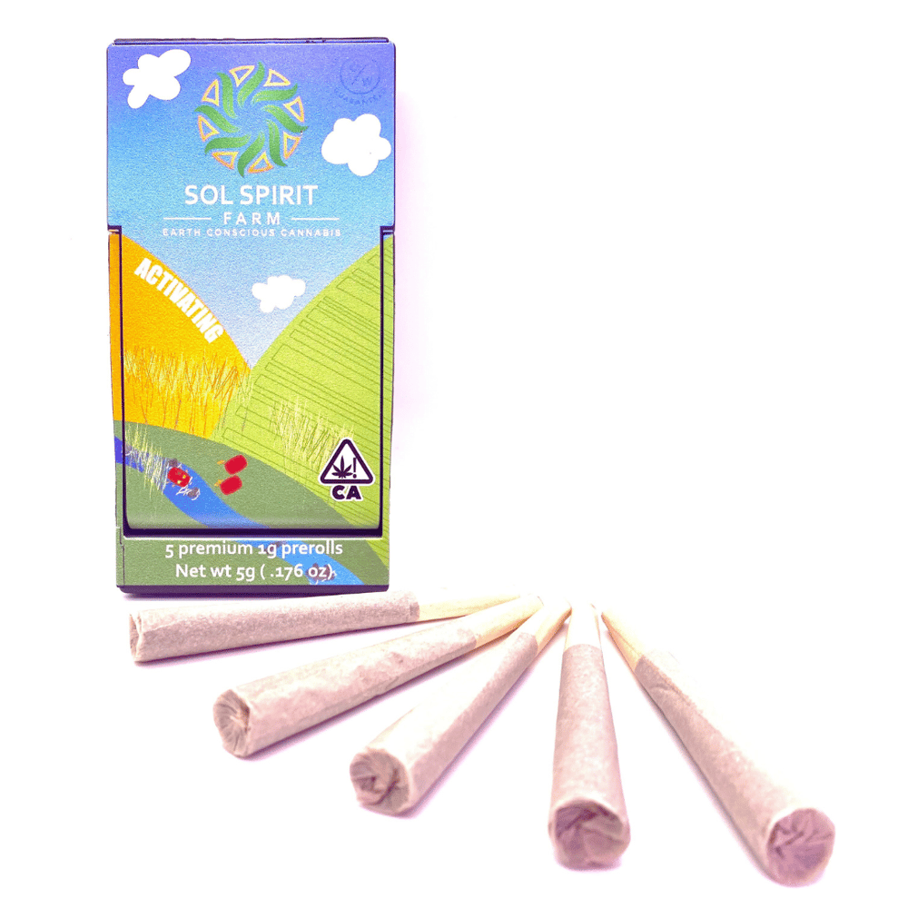 Activating [1g] Pre-roll 5 Pack by Sol Spirit Farm