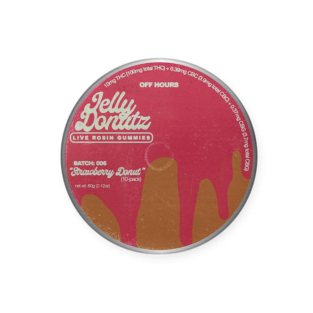 Jelly Donut "Stawberry Donut" [10pk] (100mg) by Off Hours