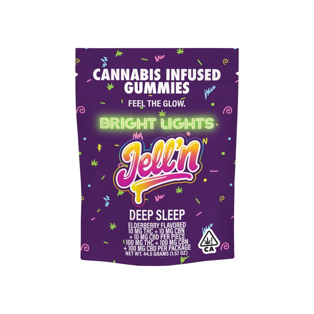 1:1:1 Elderberry Deep Sleep [10pk] (100mg CBN/100mg CBD/100mg THC) by Bright Lights