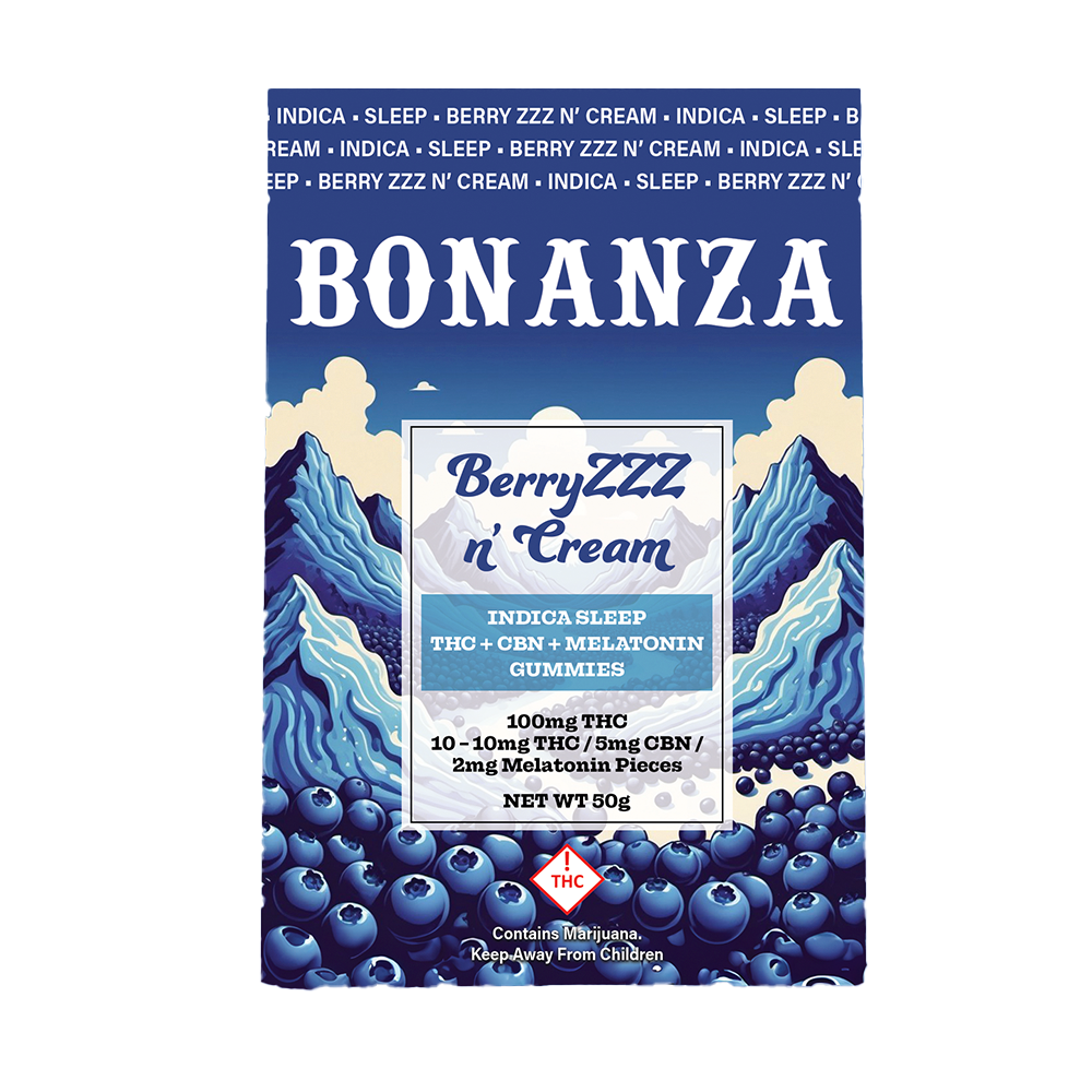 BerryZZZ N' Cream + Melatonin [10pk] (50mg CBN/100mg THC) by Bonanza
