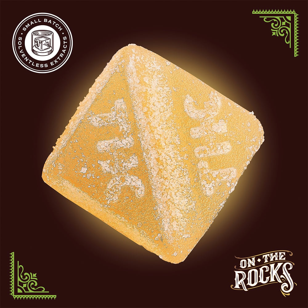 On The Rocks Live Rosin Sour Apricot Apple Gummies T95.4mg H 26870 by On The Rocks