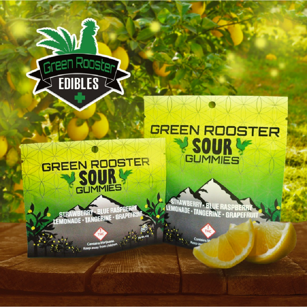 Sour Variety [10pk] (100mg) by Green Rooster Edibles