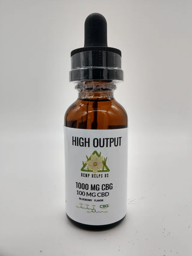 10:1 High Output [30ml] (100mg CBD/1000mg CBG) by Hemp Helps Us
