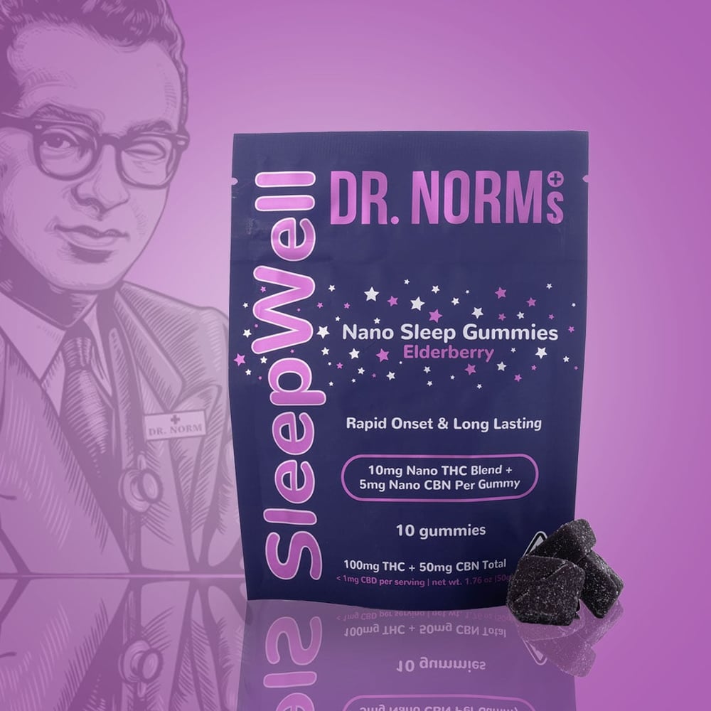 Sleep Well - Elderberry [10pk] (100mg THC/50mg CBN) by Dr. Norm's