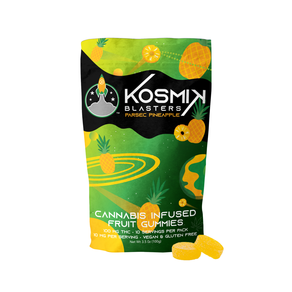 Parsec Pineapple [10pk] (100mg) by Kosmik Brands