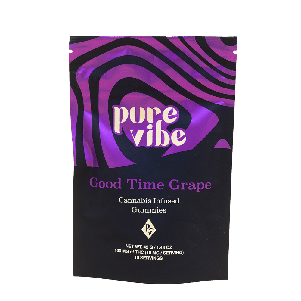 Good Time Grape [10pk] (100mg) by Pure Vibe
