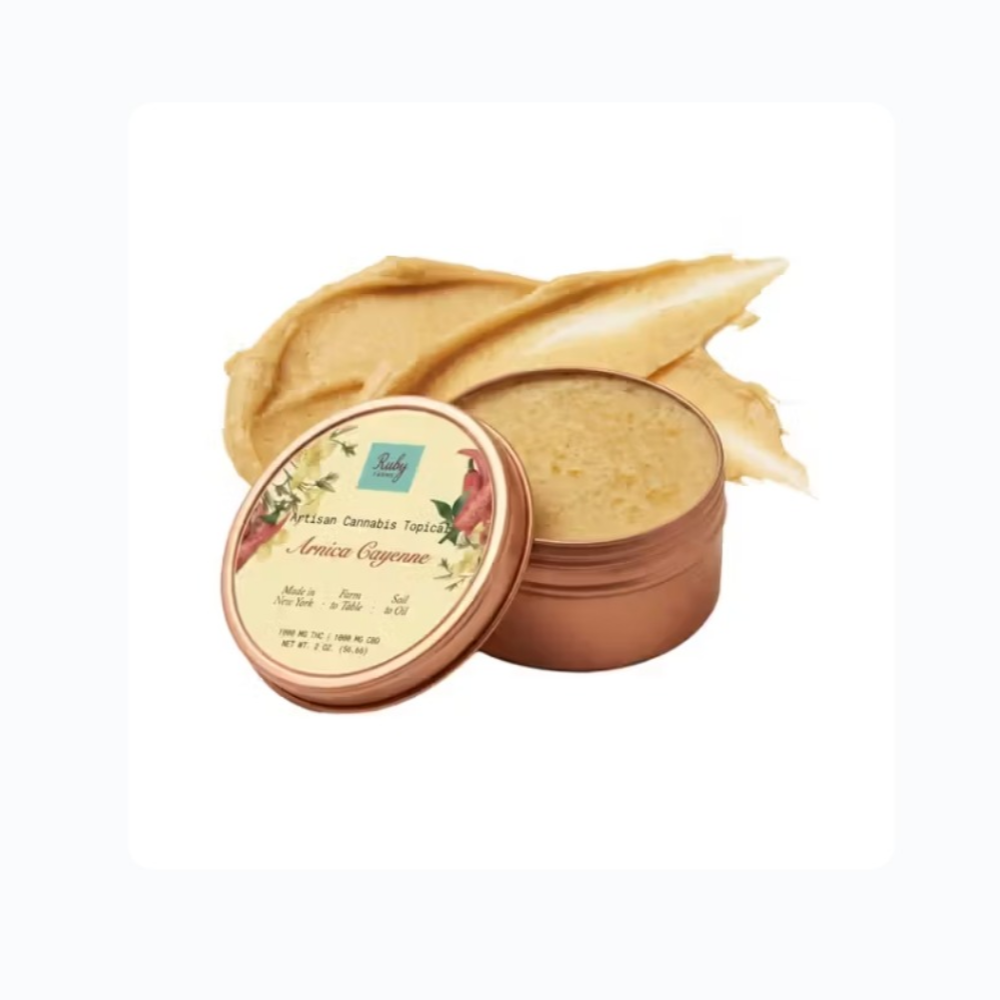 1:1 Arnica Cayenne [2oz] (500mg CBD/500mg THC) by Ruby Farms
