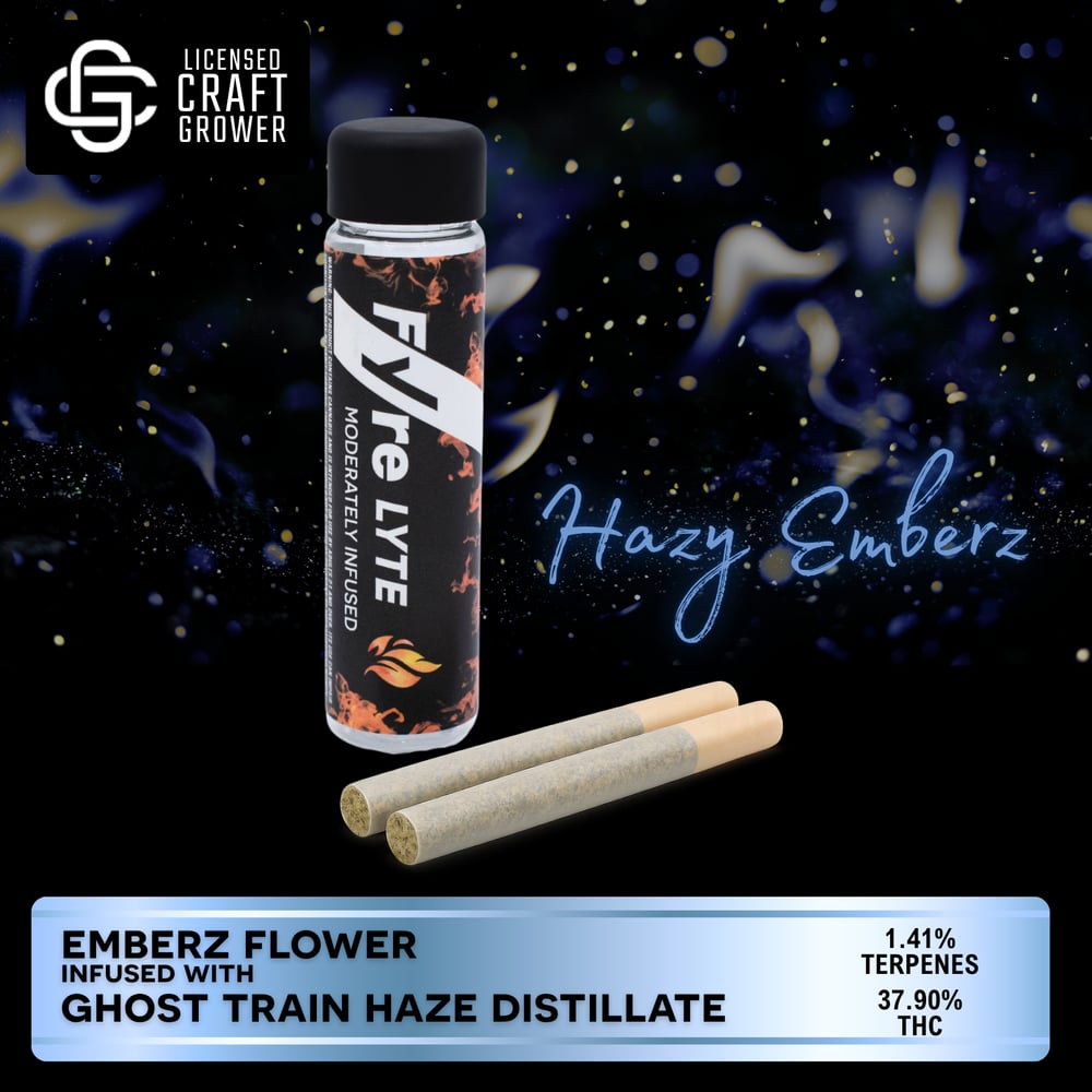 Fyre Lyte Hazy Emberz Infused Pre-Rolls 2-Pack 1.0g by Fyre