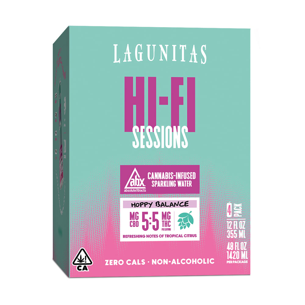 Hi-Fi Sessions - HOPPY BALANCE - [4pk] (20mg CBD/20mg THC) by Lagunitas