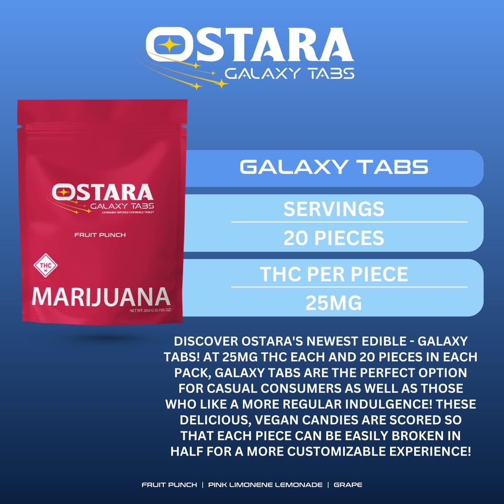 Galaxy Tabs - Fruit Punch [20pk] (500mg) by Ostara Cannabis