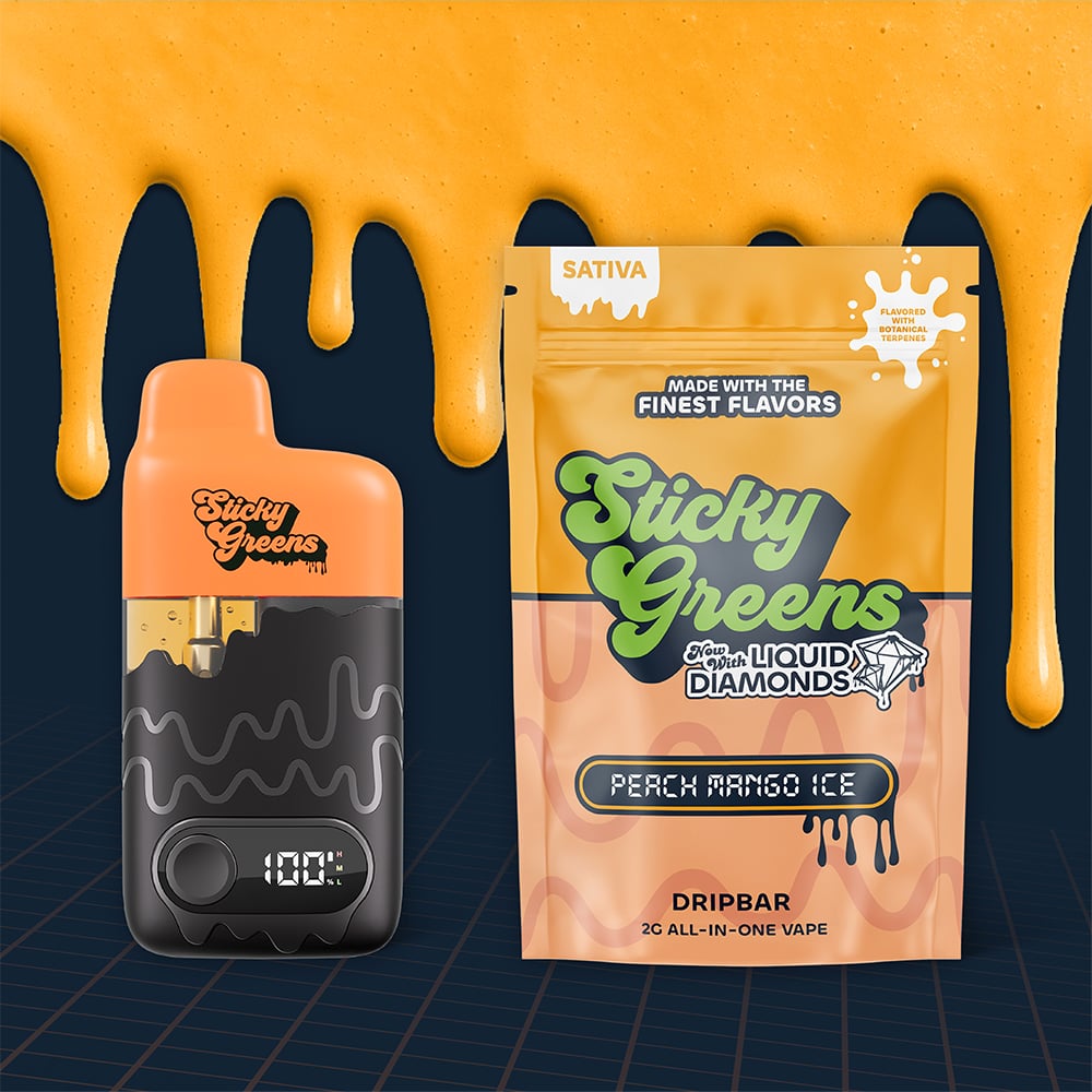 Peach Mango Ice [2000mg] by Sticky Greens
