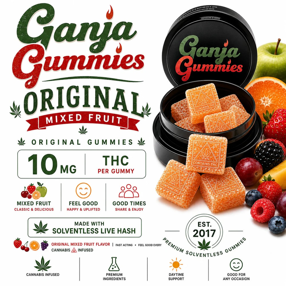 Ganja Gummies [10pk] (100mg) by Fire Ganja
