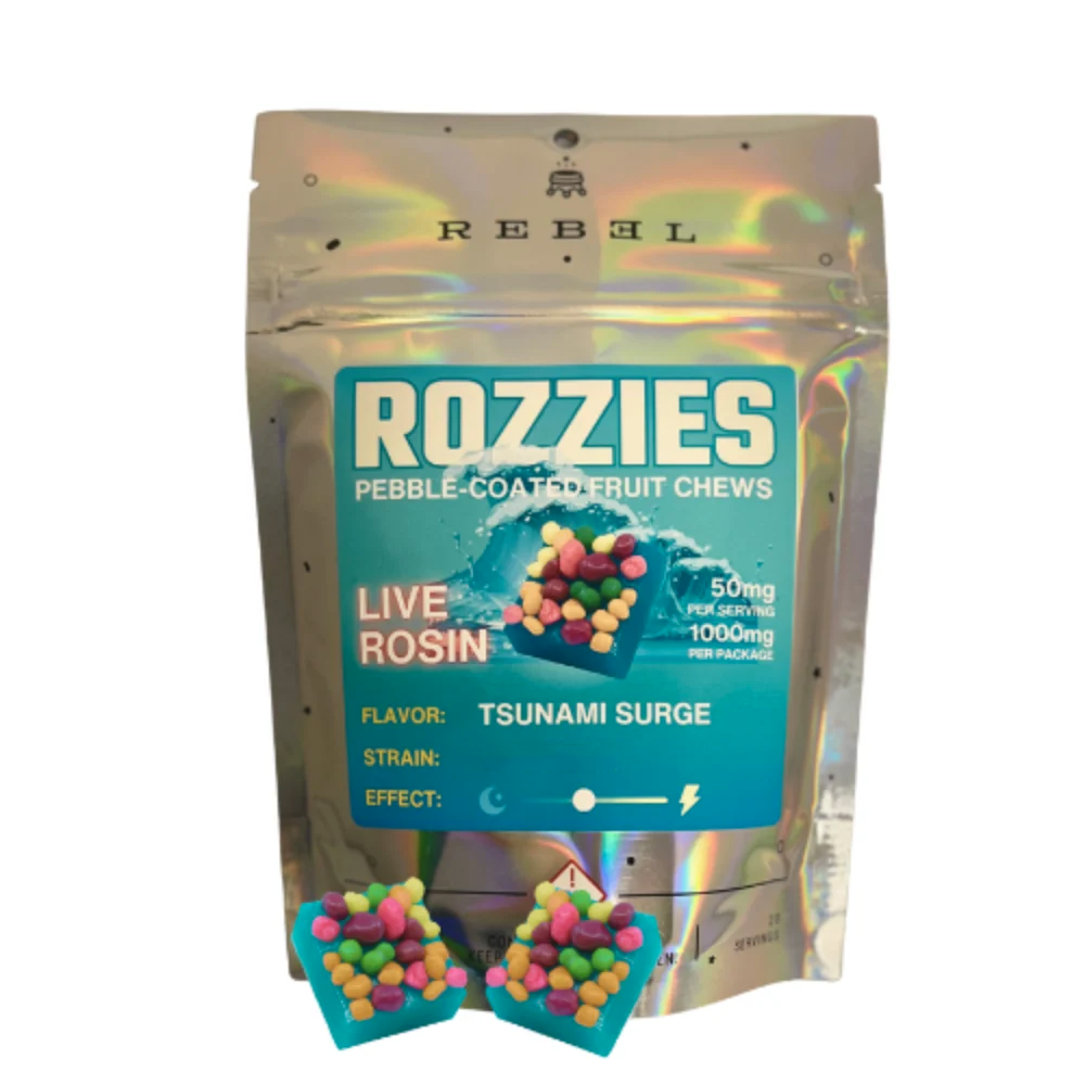 Tsunami Surge - Pie Hoe x GMO - Indica (1000mg) by Rebel Edibles