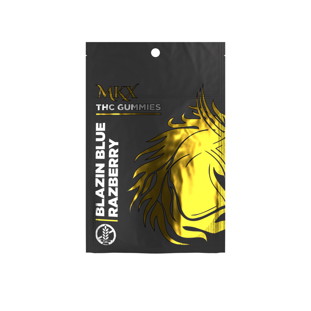 100mg Gummies | Blazin Blue Razberry | 5pk by MKX Oil Co.