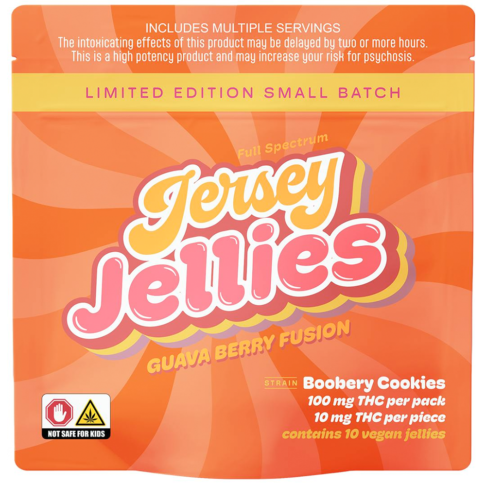 Guava Berry Fusion x Boobery Cookie [10pk] (100mg) by Jersey Jellies