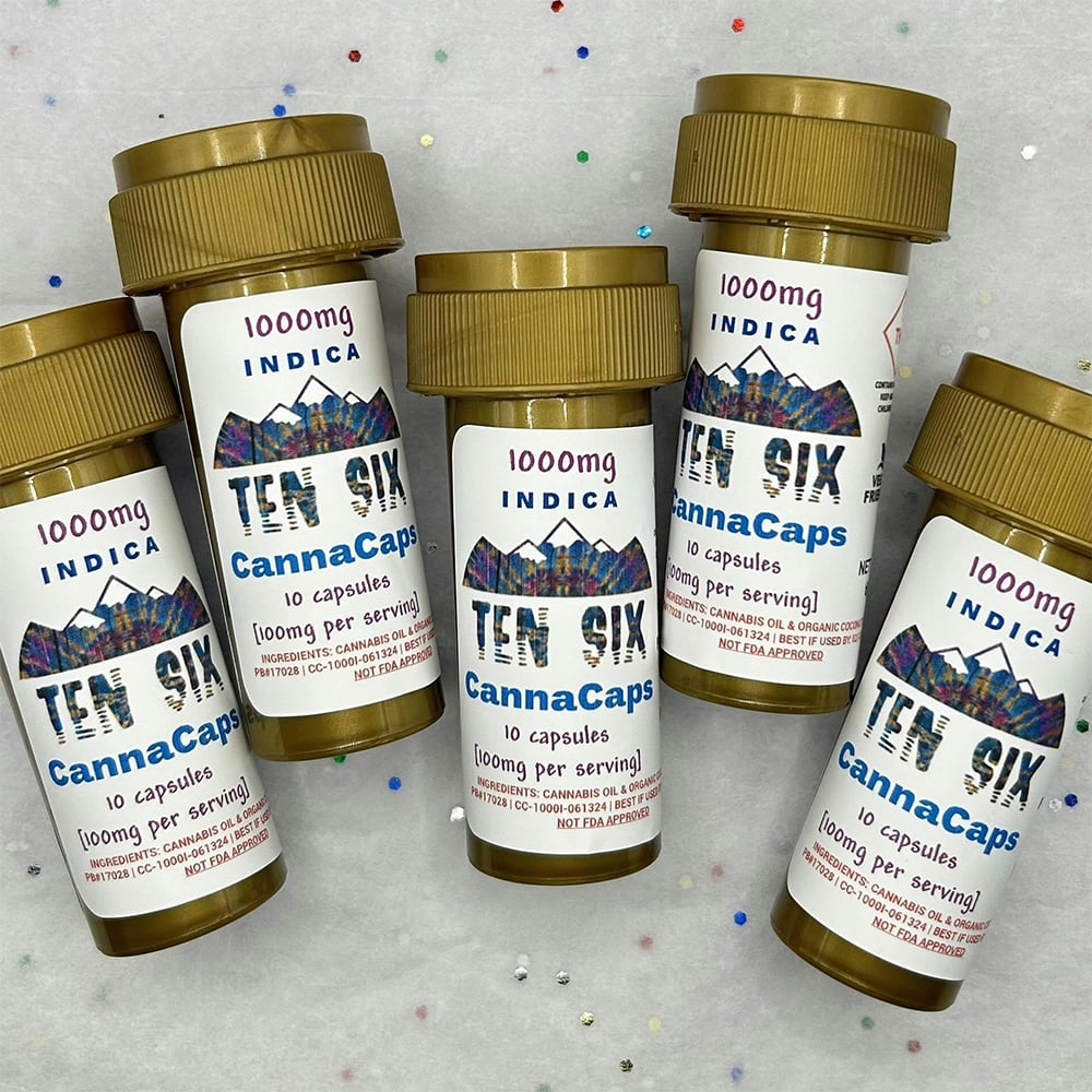 Indica CannaCaps [10pk] (1000mg) by Ten Six