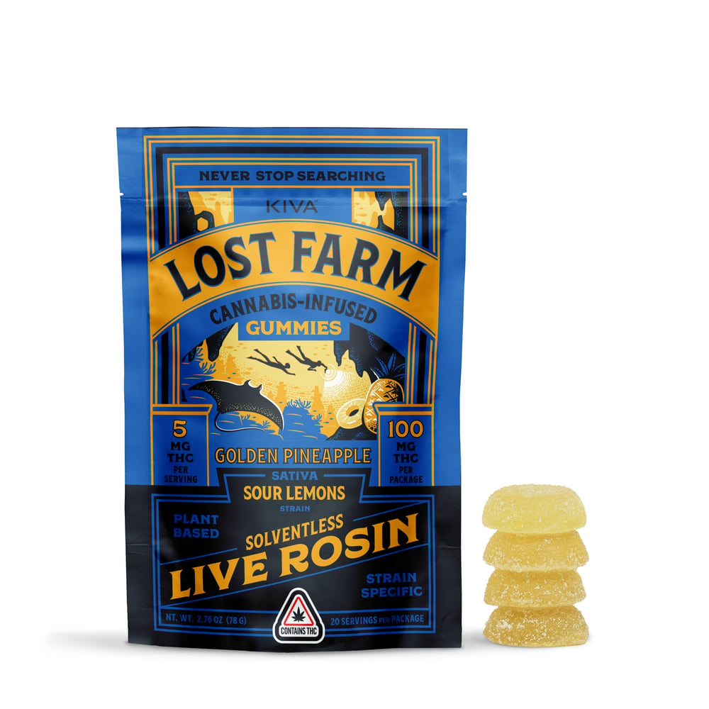 PROMO - Lost Farm - Golden Pineapple x Sour Lemons [20pk] (100mg) by PROMO