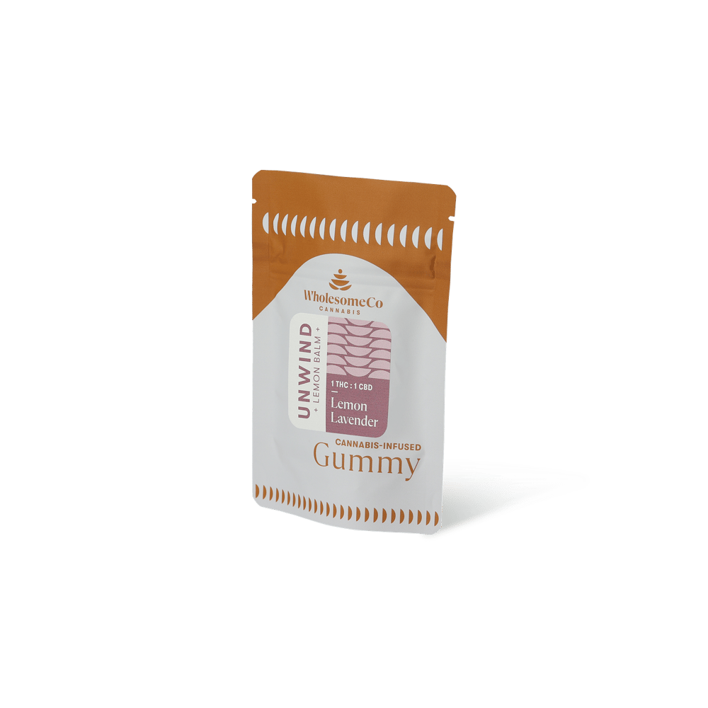 1:1 Unwind Lemon Balm [10pk] (100mg CBD/100mg THC) by WholesomeCo
