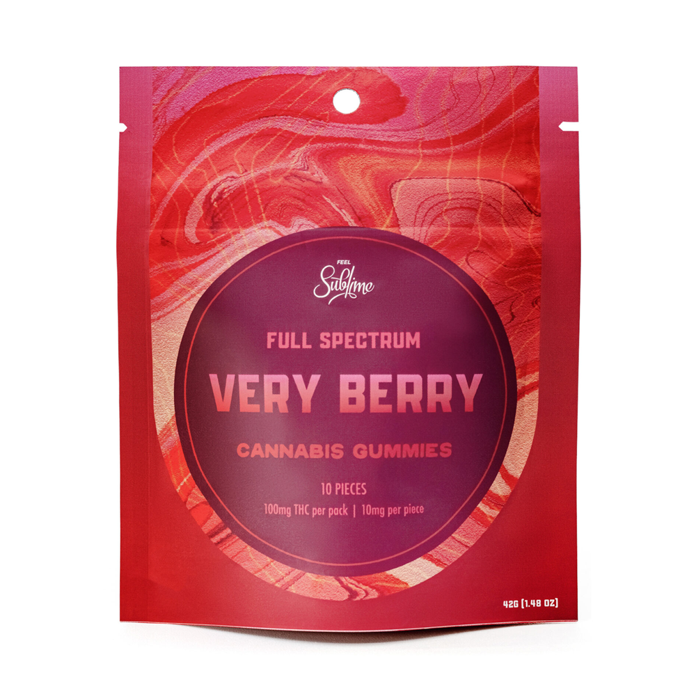 Verry Berry RSO Gummies (100mg) by Sublime Brands