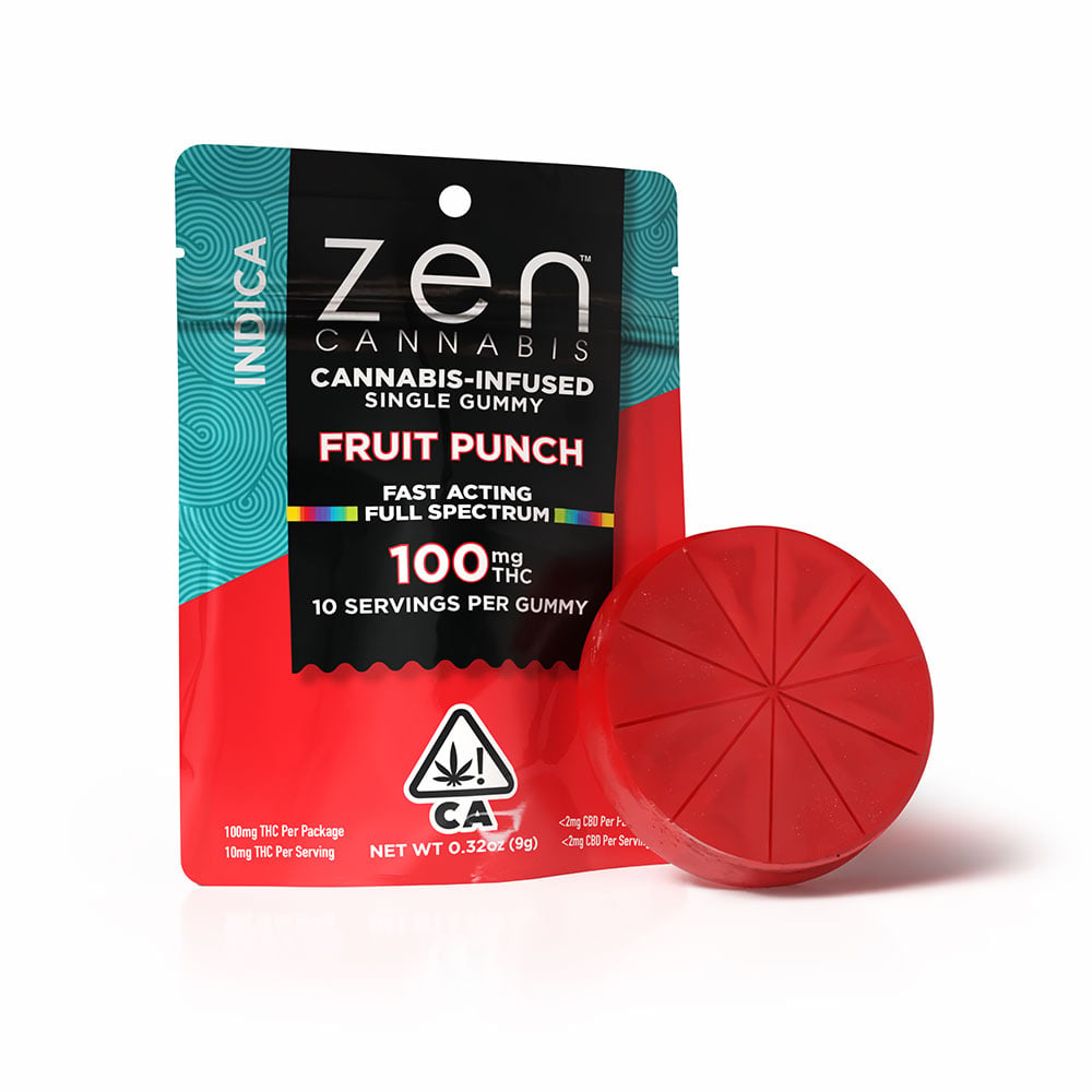 Fruit Punch - Indica [1pk] (100mg) by Zen Cannabis