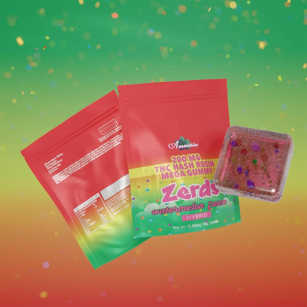 Watermelon Freeze Hash Rosin Zerds [1pk] (200mg) by Amnesia