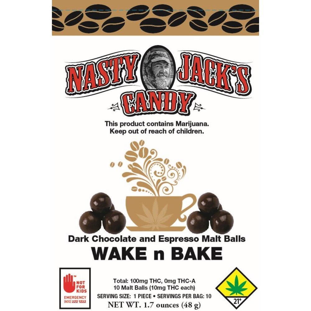 Espresso Malt Balls [10pk] (100mg) by Nasty Jack's