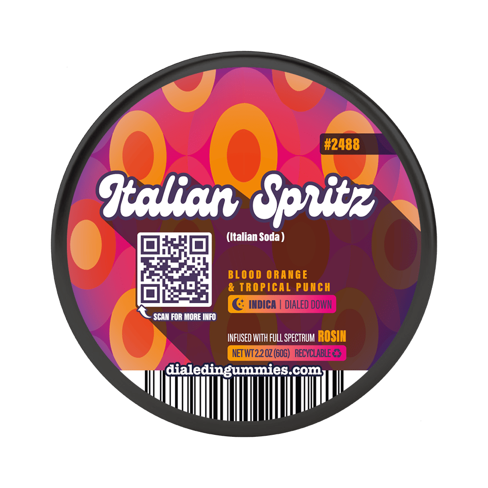 100mg - Italian Spritz #2488 - Rosin Gummies (10pk) by Dialed In Gummies