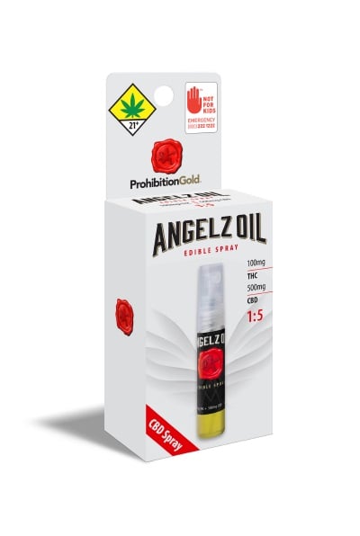 Angelz (500mg CBD/100mg THC) by Prohibition Gold