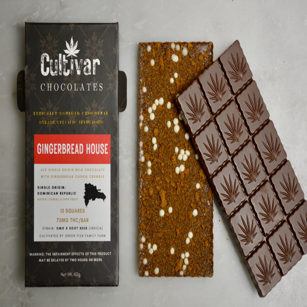 Gingerbread House (75mg) by Cultivar Chocolates