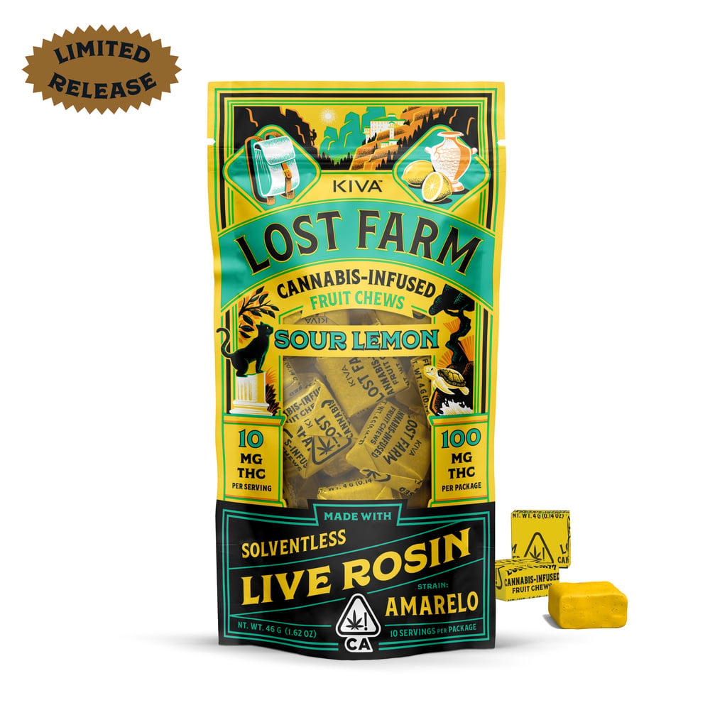 Sour Lemon x Amarelo [10pk](100mg) by Lost Farm