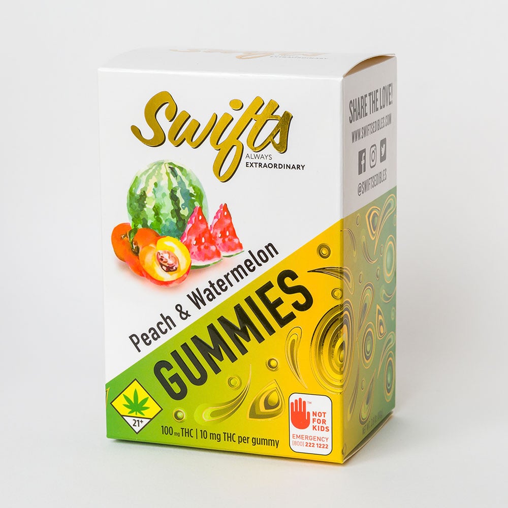 Peach & Watermelon [10pk] (100mg) by Swifts