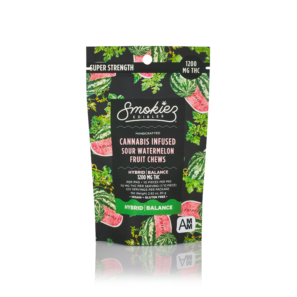 Sour Watermelon - Hybrid [10pk] (1200mg) by Smokiez