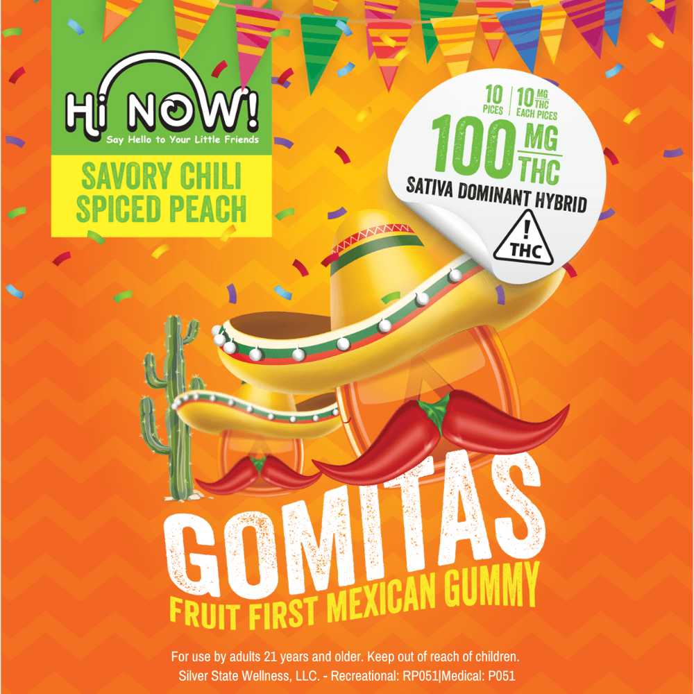 Gomitas Spicy Peach (100mg) by Hi Now