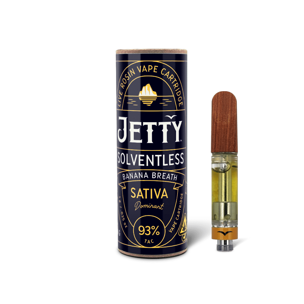 Banana Breath Solventless Cartridge 1g by Jetty Extracts