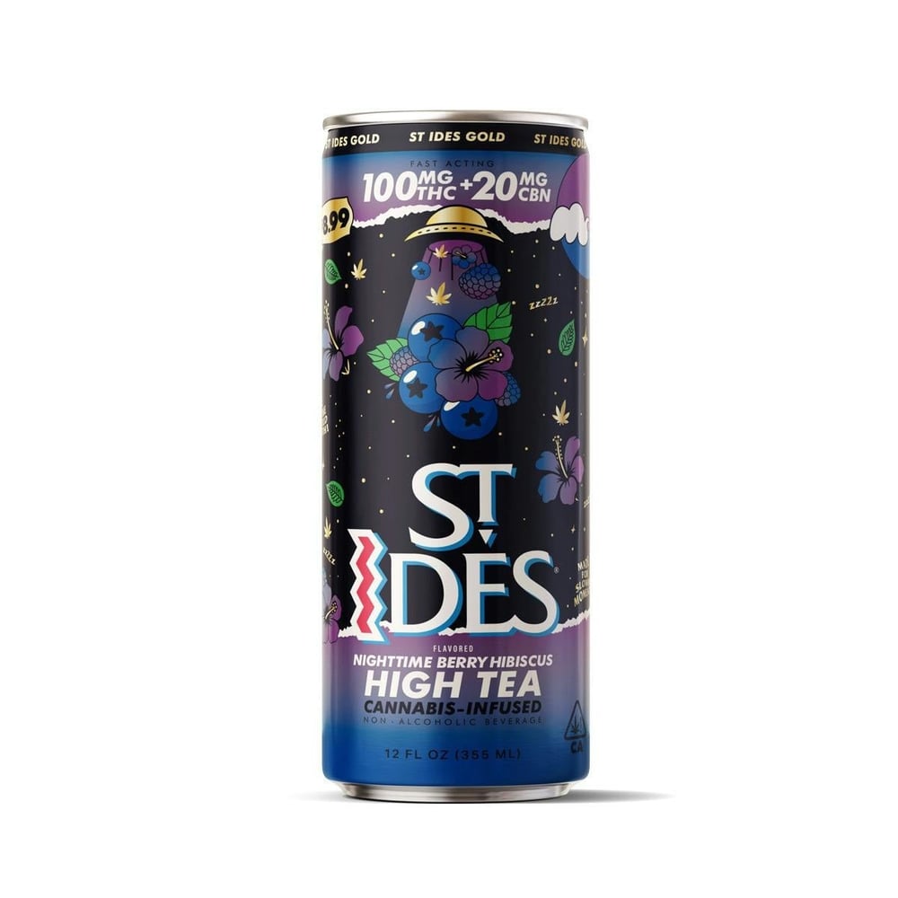 Nighttime Berry Hibiscus [12oz] (100mg THC/20mg CBN) by ST IDES