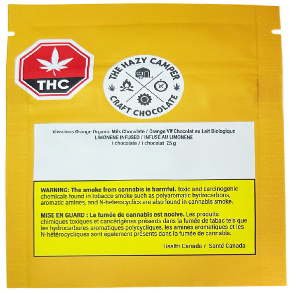 Vivacious Orange Organic Milk Chocolate (10mg) by The Hazy Camper