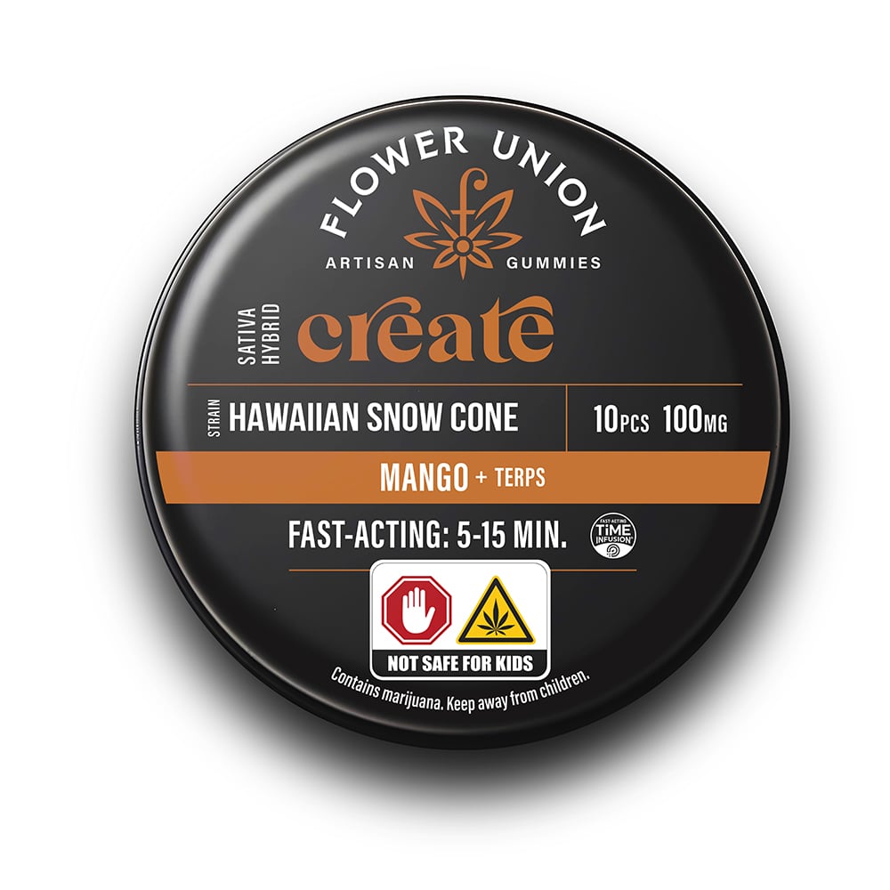 Mango CREATE - Hawaiian Snow Cone by Hamilton Farms [10pk] (100mg) by Flower Union