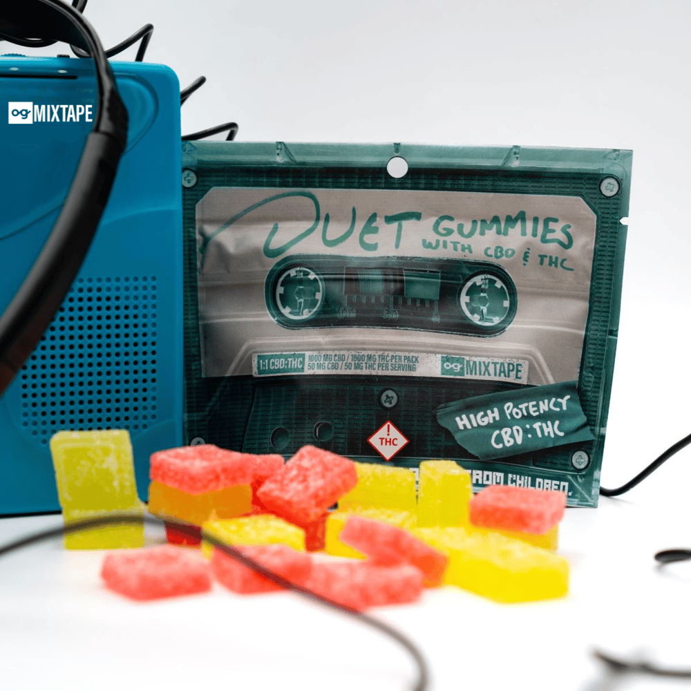 og Mixtape Duet Gummies with CBD & THC (1:1 - 1000mg) by OG Mixtape