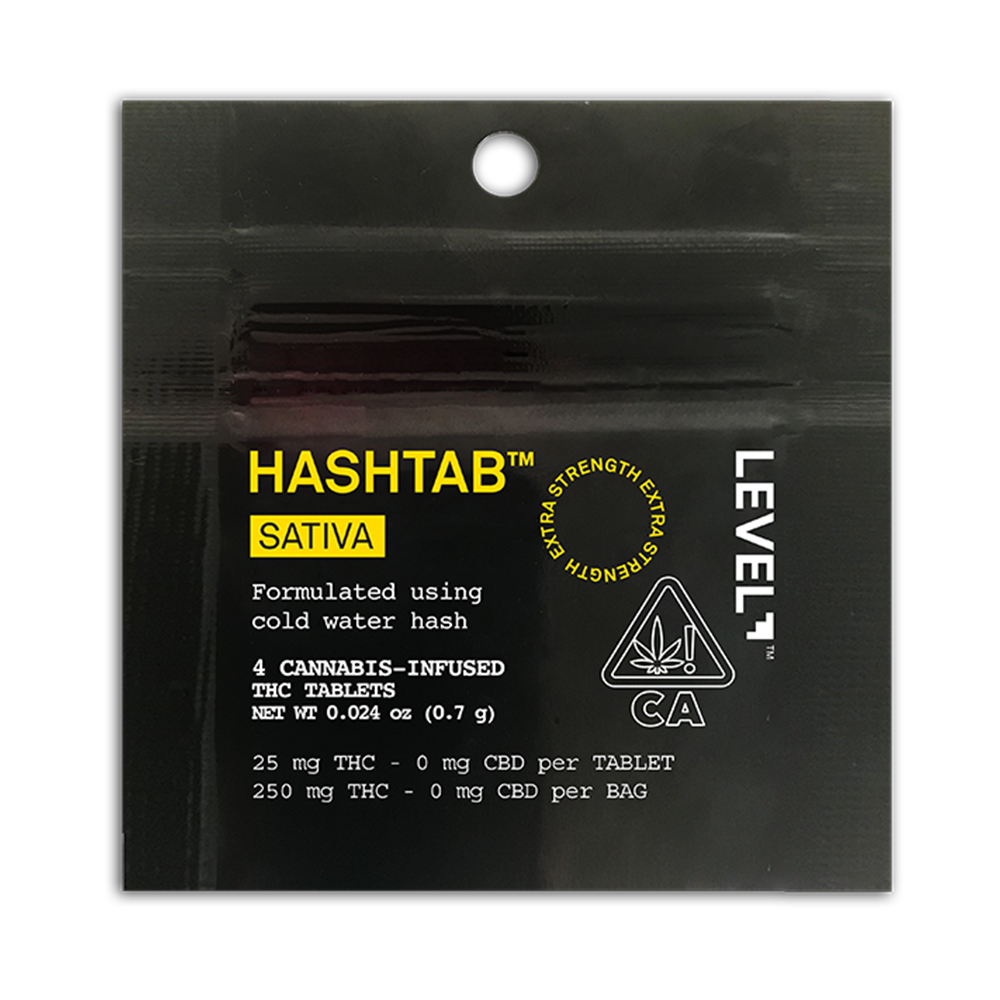 HASHTAB Sativa [4pk] (100mg) by LEVEL