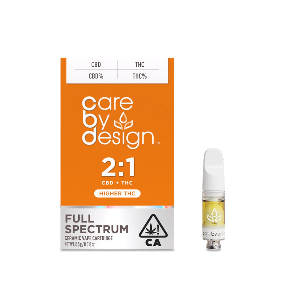 2:1 Vape Cartridge, 0.5 gram by Care By Design