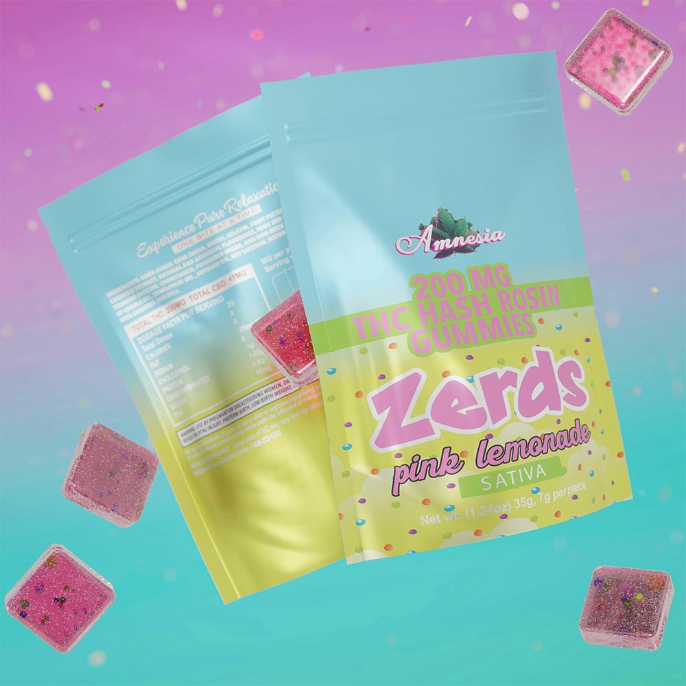 Pink Lemonade Hash Rosin Zerds [5pk] (200mg) by Amnesia