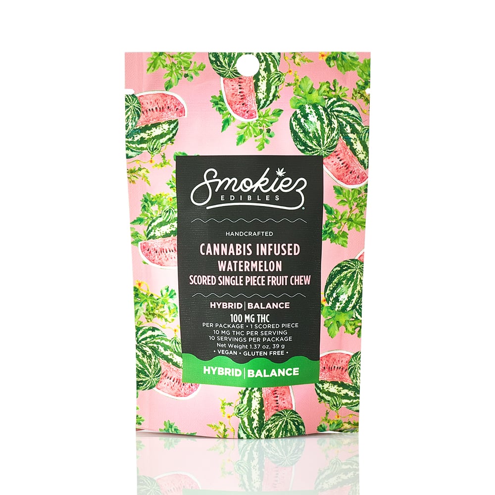 Watermelon - Hybrid [1pk] (100mg) by Smokiez