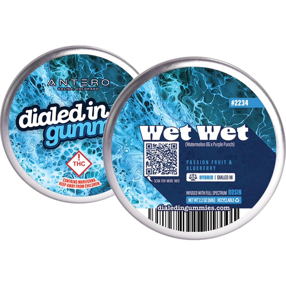 100mg - Wet Wet #2234 - Rosin Gummies (10pk) by Dialed In Gummies
