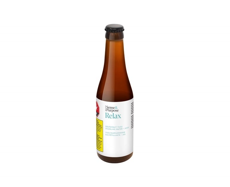 Relax: Grapefruit Yuzu [330ml] (5mg CBD/5mg THC) by Sense & Purpose