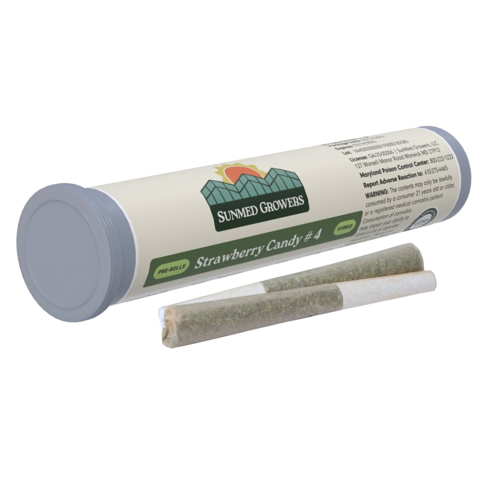 Strawberry Candy #4 Pre-Roll 0.5g 2-Pack by SunMed Growers